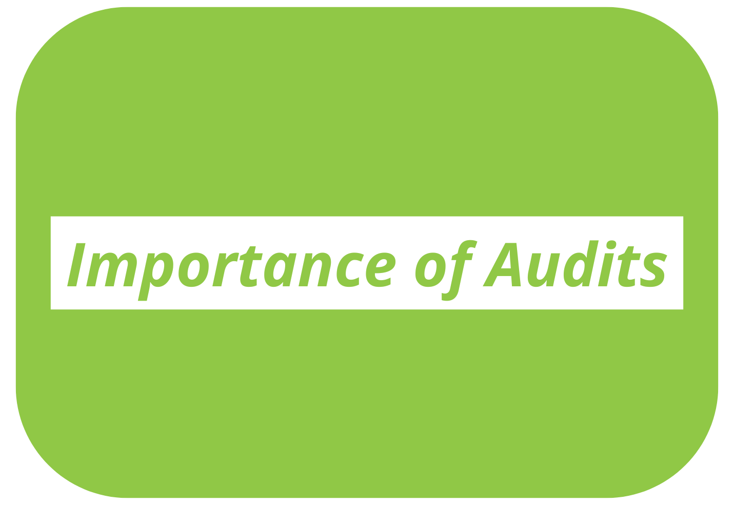 Importance of Audits